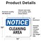 Signmission Cleaning Area, 14 in W x Rectangle, Vinyl Decal OS-2PACK-NS-D-1014-L-10644 - alternate 5